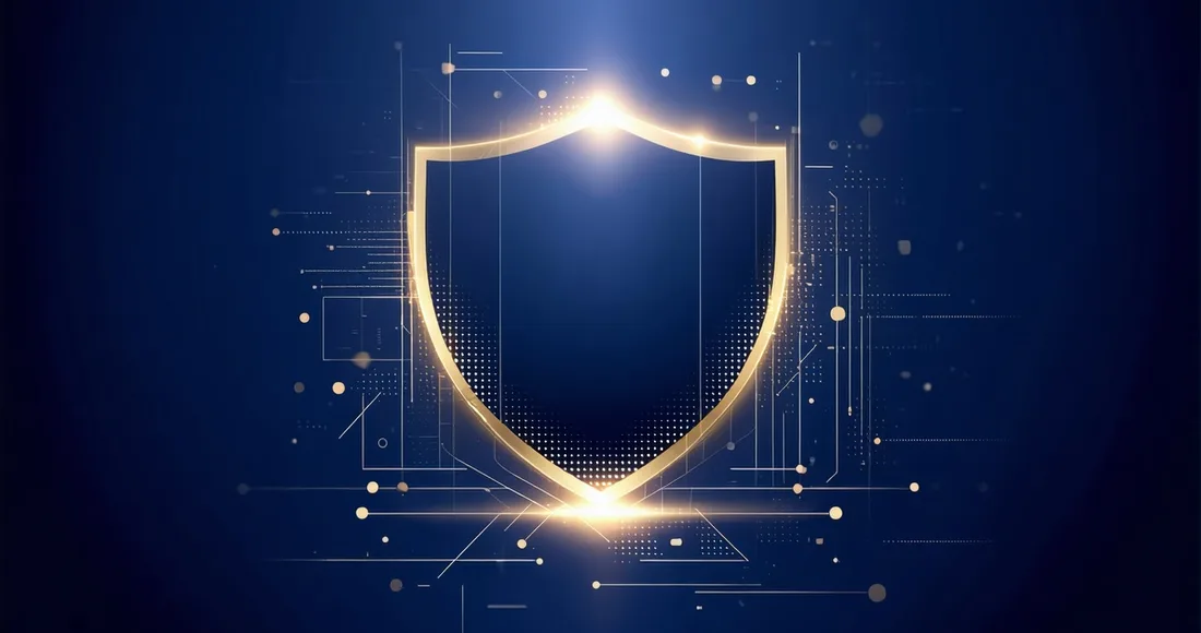 Abstract security visualization representing data protection